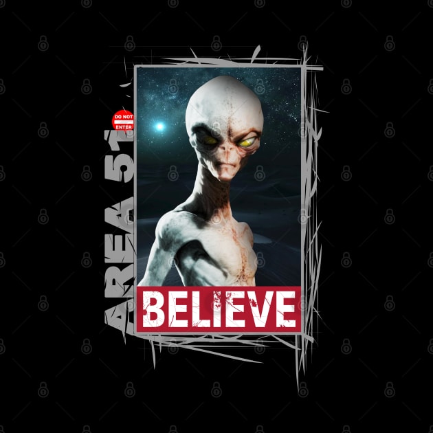 Area 51, I Believe! Alien Collection #008c by jonathanptk