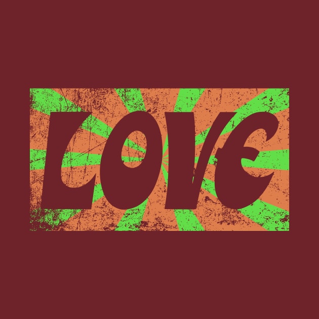 LOVE Groovy 60s style graphic by ClothedCircuit