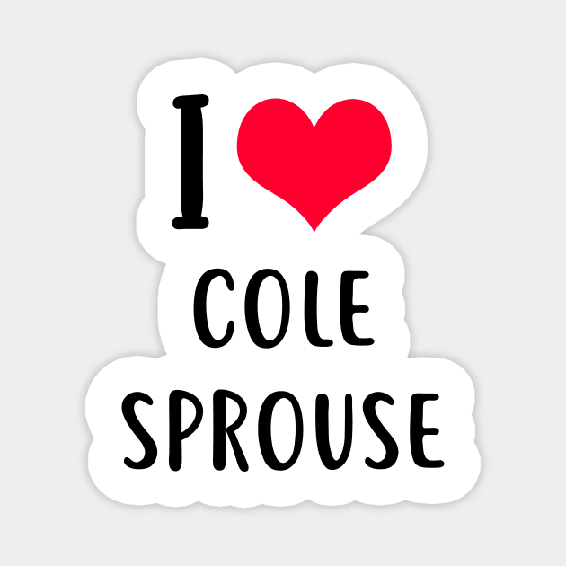 i love cole sprouse Magnet by planetary