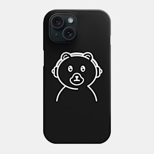 Gamer Bear White Phone Case