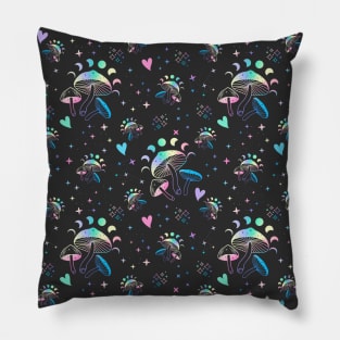 Moon & Mushroom Pattern Pillow