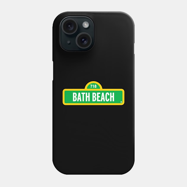 Bath Beach Phone Case by Assertive Shirts