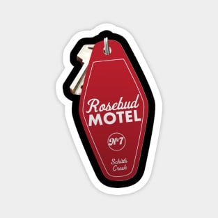 Schitt's Creek Rosebud Motel Key Tag Room 7, Retro design in red Magnet