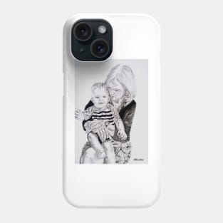 Love is...Nan and grandson by AllansArts Phone Case