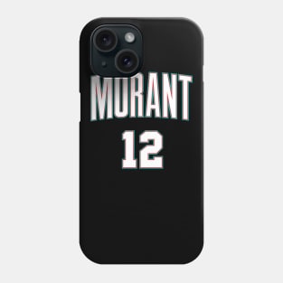 Ja Morant 12 White Phone Case