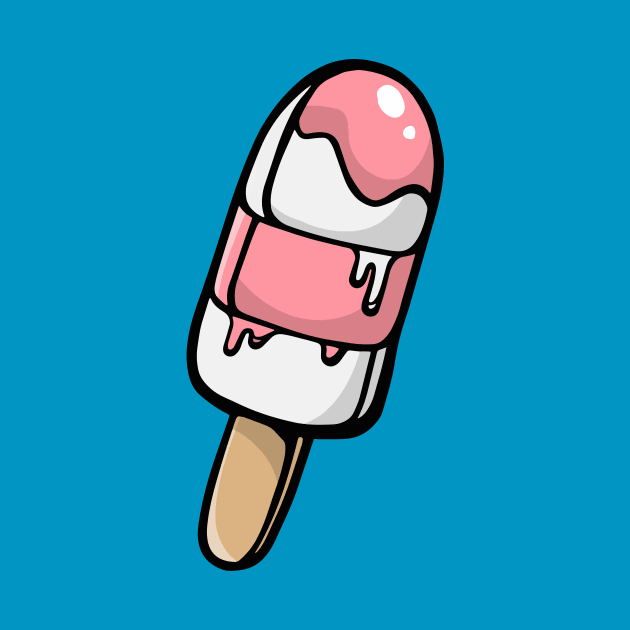 Pink & White Popsicle by SLAG_Creative