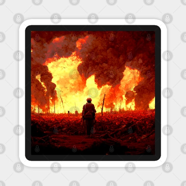 Flames of war Magnet by SJG-digital