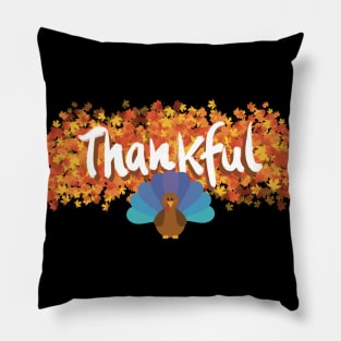 Thankful Turkey - Happy Thanksgiving Pillow