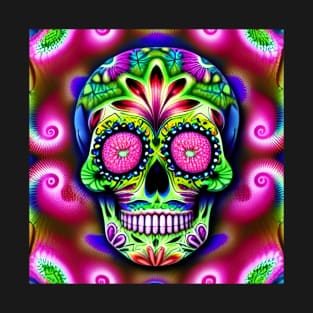 Trippy Sugar Skulls 9 T-Shirt