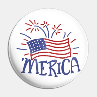 4th of July - Independence Day Pin