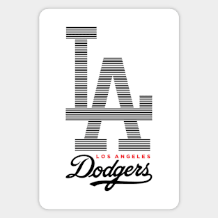 Los Angeles Dodgers - LA Dodgers logo & Dodger Stadium Background -  MAGNET