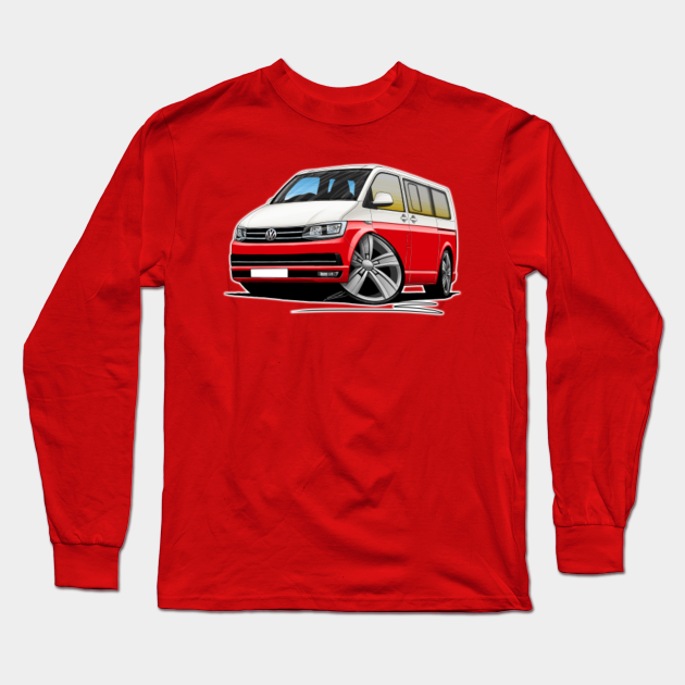 red and white van shirt