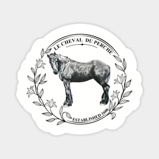 French Percheron Horse Magnet