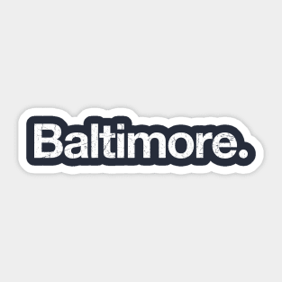 Retired Numbers - Baltimore Sticker for Sale by pkfortyseven