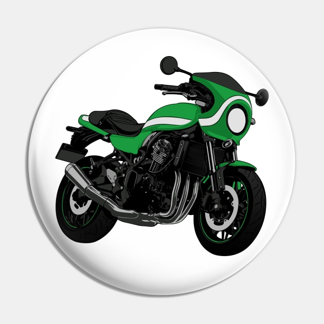 Z900RS Cafe Racer Illustration Pin by KAM Std