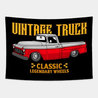 Vintage Truck Tie Dye art Tapestry