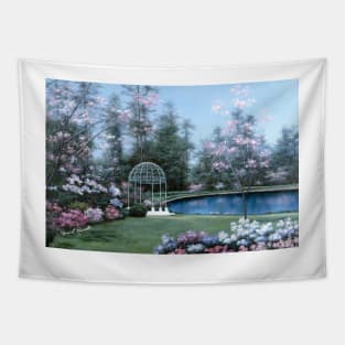 LAKESIDE GAZEBO Tapestry