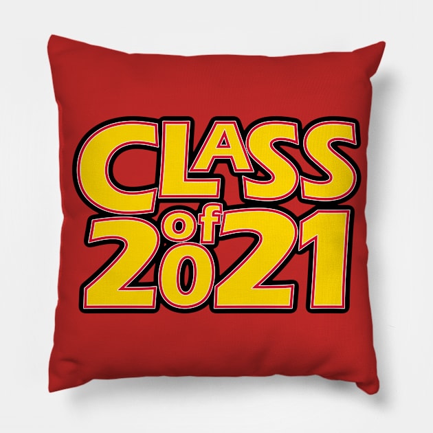 Grad Class of 2021 Pillow by gkillerb