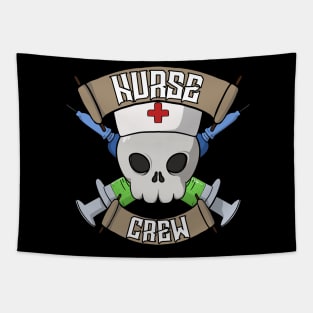 Nurses crew Jolly Roger pirate flag Tapestry