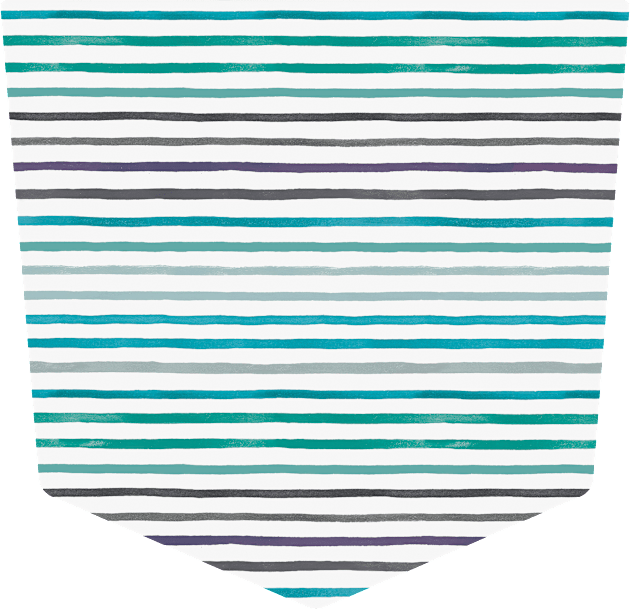 Pocket - MARKER STRIPES BLUE TURQUOISE Kids T-Shirt by ninoladesign