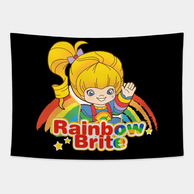 Rainbow Brite Vintage Tapestry by christinehearst