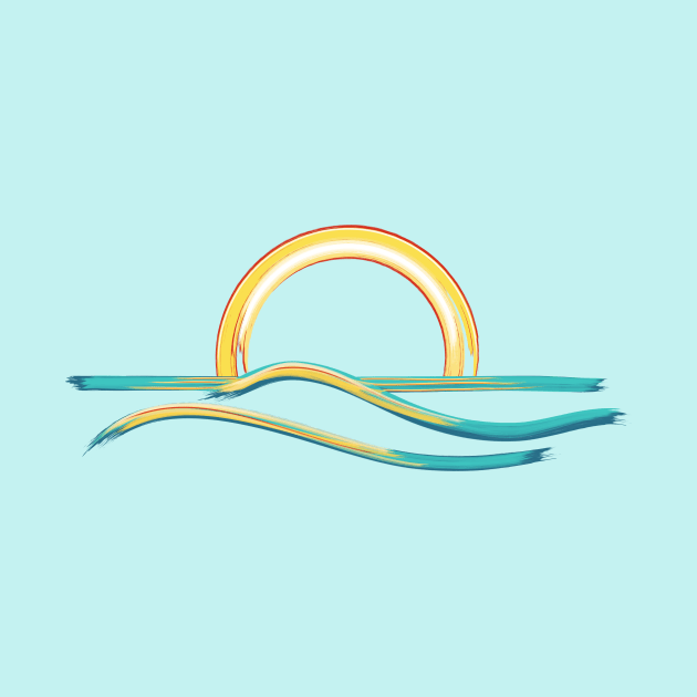 Relaxing Ocean Sunrise / Sunset Minimalist Beach Adventure by GulfGal