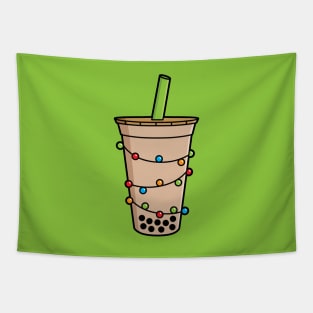 Bubble Tea - Christmas Holiday Boba Tapestry