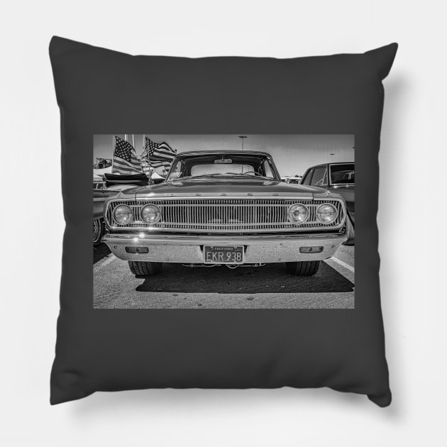 1965 Dodge Coronet 440 Convertible Pillow by Gestalt Imagery