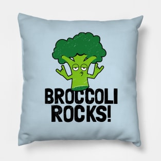 Funny Vegan Gifts - Broccoli Rocks! Pillow