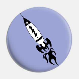 Retro Rocket Pin