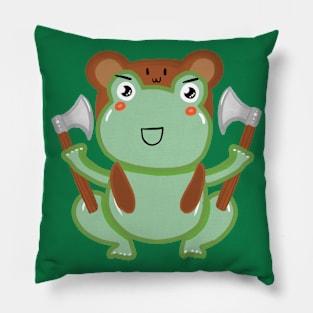 Barbarian Frog! Pillow