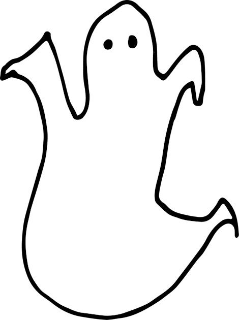 Cute Ghost Kids T-Shirt by bruxamagica