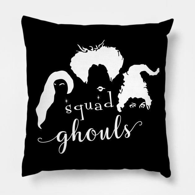 Squad Ghouls Tshirt - Hocus Pocus Witches Squad Pillow by CMDesign
