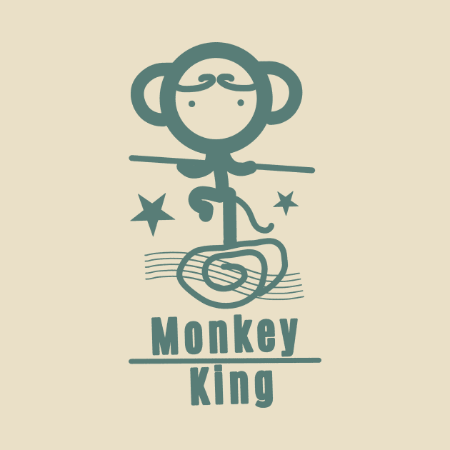 Monkey King - Teal by Design Fern
