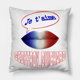 JE TAIME FRENCH KISS GEOFFROY GUICHARD Pillow