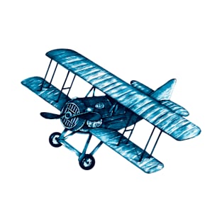 Blue Biplane T-Shirt