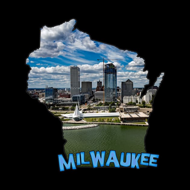 Wisconsin State Outline (Milwaukee) by gorff