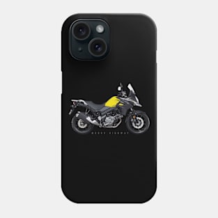 Suzuki V-Strom 650 18 yellow sn Phone Case