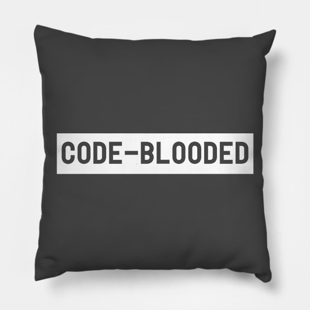 Code Blooded Pillow by Portals