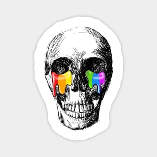 Skull rainbow Magnet
