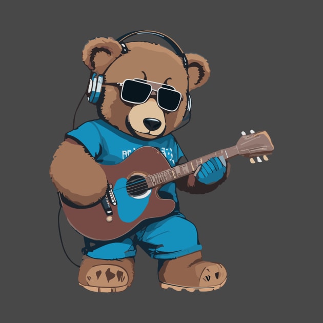 Teddy Bear Play Guitar by ReaBelle