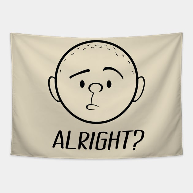 Karl Pilkington - Alright Tapestry by DesignbyDarryl