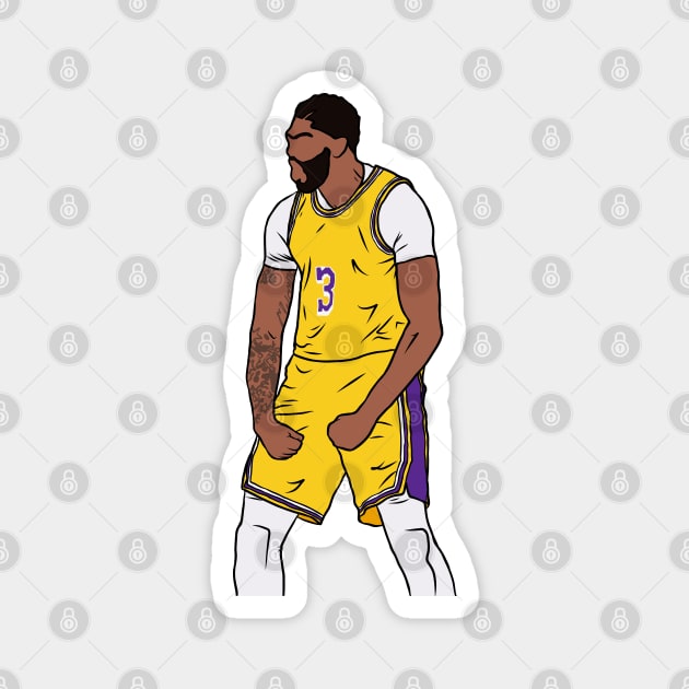 Anthony Davis Celebration Magnet by rattraptees