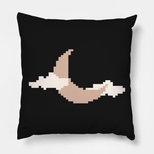 Boho Moon Pixel Art Pillow by christinegames