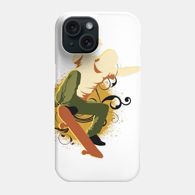 Retro Vintage Style Skateboarder Skateboarding Gifts Phone Case by chrizy1688