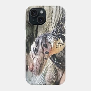 colorized vintage photo of caiman Phone Case