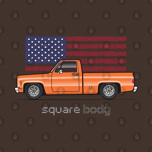 orange square body by JRCustoms44