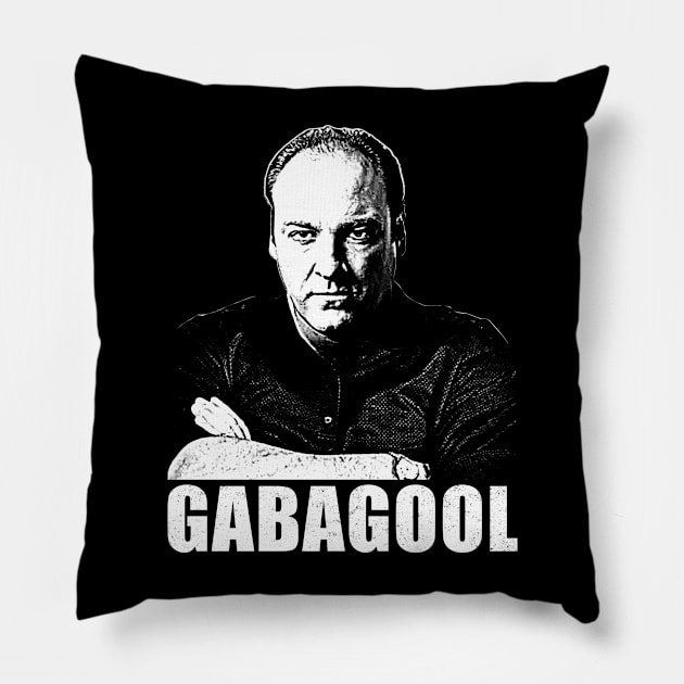 Sopranos Gabagool Pillow by scribblejuice