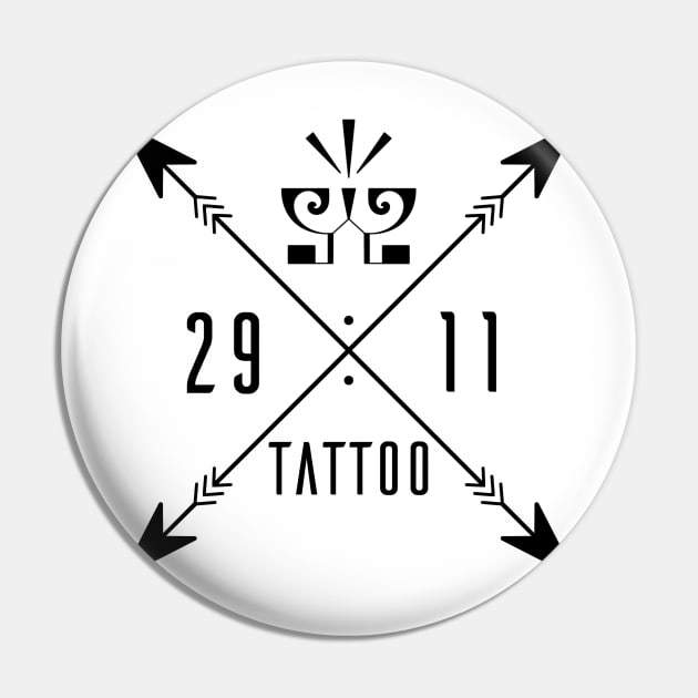 29:11 Compass Pin by 29:11 Tattoo Merch