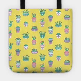 Home for Spring Yellow Tote